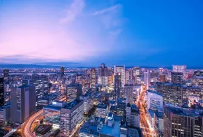 2021-9-24　コンラッド大阪からの夜景「サポスル」